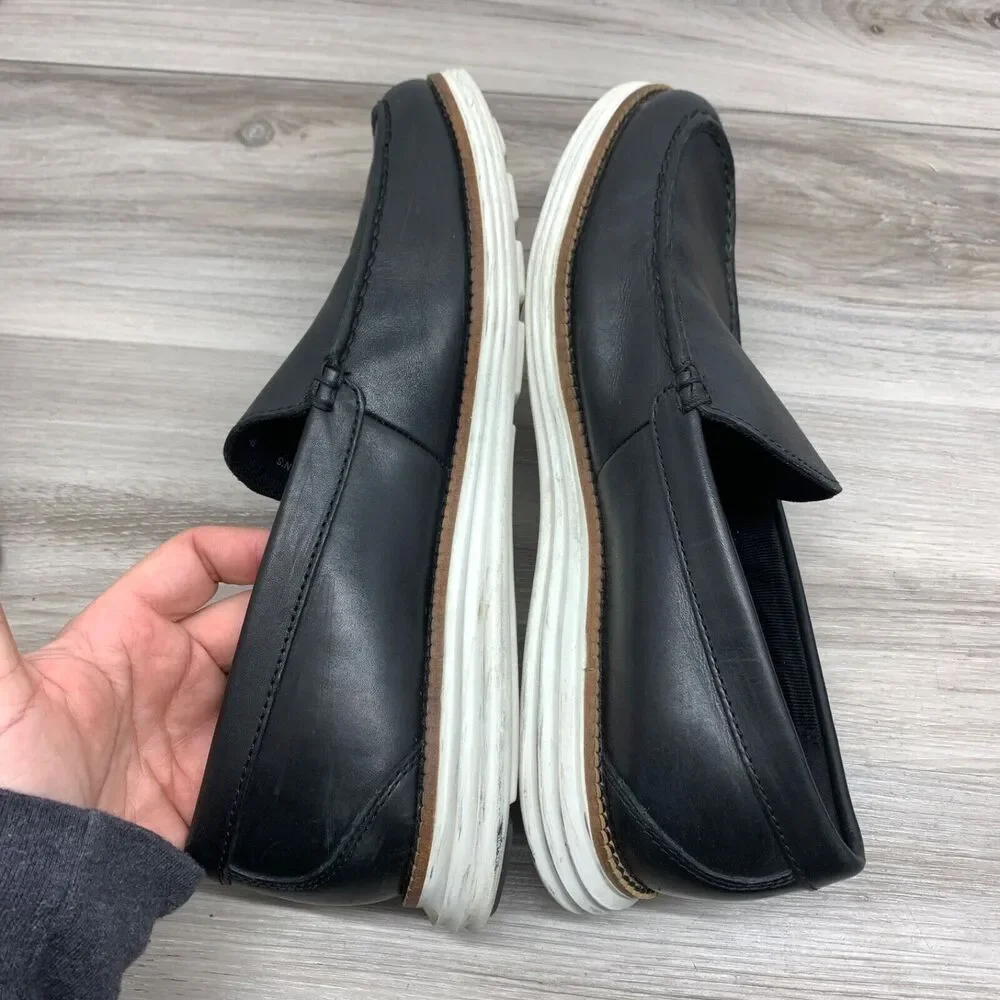 Cole Haan Men's‎ Original Grand Venetian Loafer Black Leather Slip On Size 8 M